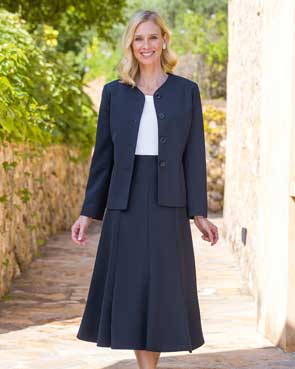 Skirt and Jacket Outfit